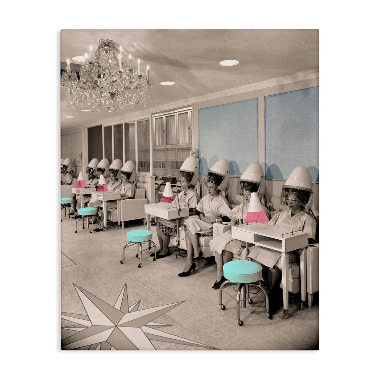 Stupell Industries Vintage Hair Salon Pampering Canvas, design by Sophie 6